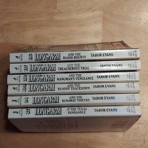 Lot of 6 Longarm Tabor Evans Western Novel Cowboy Romance Books